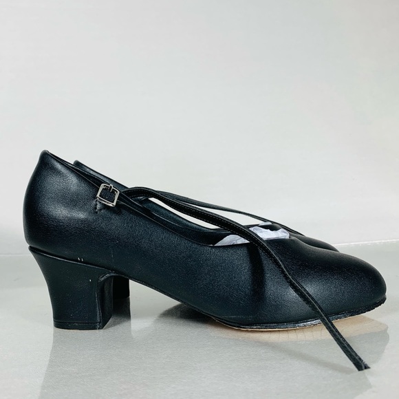 NEW Bloch Sz 6W Women's Broadway-Lo Character Shoe in Black - Picture 10 of 10